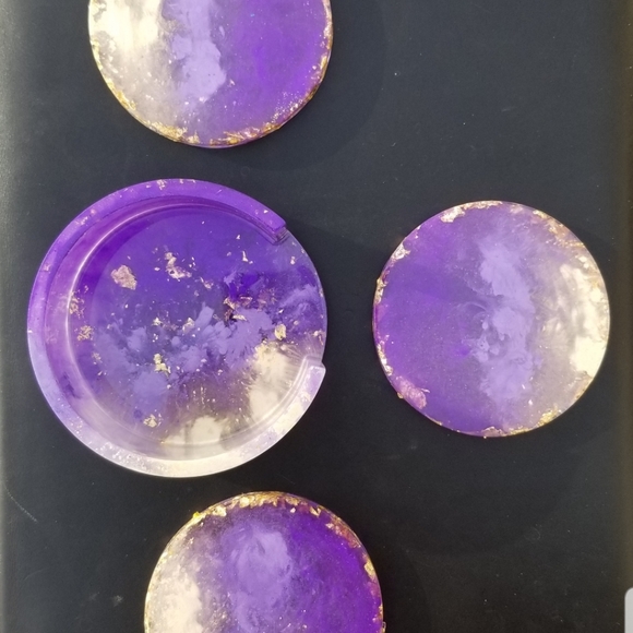 Handmade coaster set - Picture 4 of 4